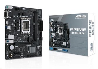 ASUS PRIME H610M-R D4 socket  LGA1700 H610 DDR4 mATX M.2 HDMI DVI D-sub