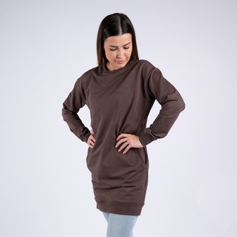 Moniel kojící mikina dlouhá Basic Chocolate L