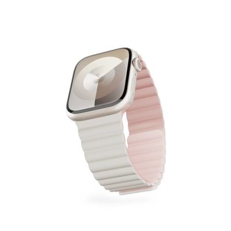 EPICO magnetický pásek pro Apple Watch 42/44/45mm - ŠEDÁ/růžová