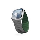 EPICO magnetický pásek pro Apple Watch 42/44/45mm - ŠEDÝ/zelený