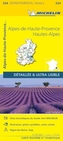 Alpes-de-Haute-Provence, Hautes-Alpes - Michelin Local Map 334