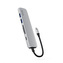 Epico 6in1 Aluminium Hub \n8K with USB-C connector - stříbrná