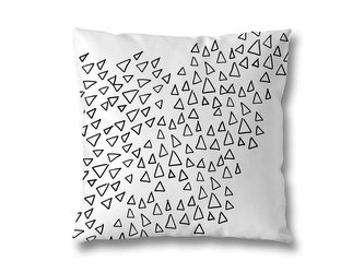 POVLAK B&W 40X40CM TRIANGLE BÍLÝ