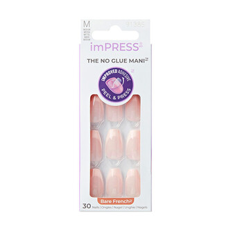KISS Samolepící nehty ImPRESS Nails - Genuine 30 ks woman