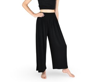 Volné kalhoty PAKPAO s širokou pasovku - černé