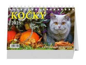 Kočky 2025 - stolní kalendář Kočky 2025 - stolní kalendář