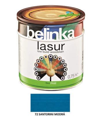 Belinka Lasur 0,75l 72 Santorini modrá