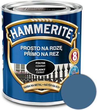 Hammerite Přímo na rez hladký 0,25l Modrý