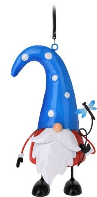 Modrý skřítek na pružině 21x8,5x12 cm