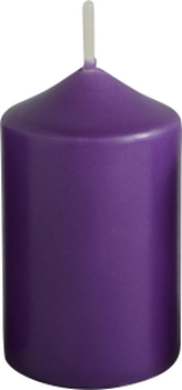 Bony adventní svíčka fialová 40 × 60 mm, 4 ks