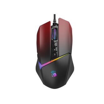A4tech Bloody W60 Max Activated, podsvícená herní myš, 12000 DPI, USB,  černá/červená