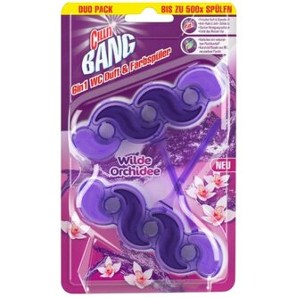 Cillit BANG Tuhý WC blok 6v1 Wild Orchidee, 2 ks