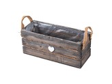 Bedýnka dřevo 300X120X125mm s uchy, šedá