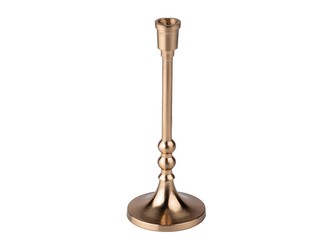 Svícen hliník 90x230mm na kónickou svíčku, zlatá