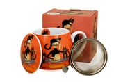 Porcelánový hrnek byliňák Cindy & Cats 430 ml v dárkovém boxu