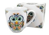 Porcelánový hrnek XXL Etno Owl 1000 ml v dárkové krabičce