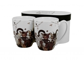 Porcelánový hrnek Cats Family 360 ml, sada 2 ks v dárkové krabičce