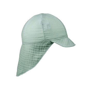 Dětská kšiltovka s krytím krku mušelín Olive; Barva: olivová; Velikost: XS