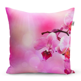 Polštář Květy orchideje: 50x50 cm