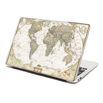 Samolepka na notebook Mapa světa: 38x26 cm