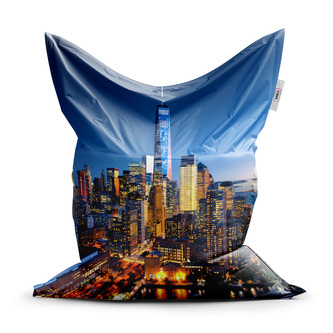 Sedací vak Noční mrakodrapy: 150x100 cm Sedací vak Noční mrakodrapy: 150x100 cm