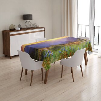 Ubrus Západ slunce nad lesem: 145x240 cm Ubrus Západ slunce nad lesem: 145x240 cm