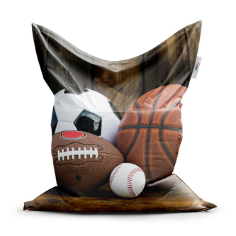 Sedací vak Sportovní míče: 150x100 cm Sedací vak Sportovní míče: 150x100 cm