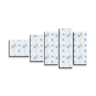 Obraz - 5-dílný Zvonkohra: 100x60 cm Obraz - 5-dílný Zvonkohra: 100x60 cm