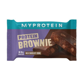 MyProtein Bar Brownie 75 g milk chocolate chunk (mléčná čokoláda-křupinky)