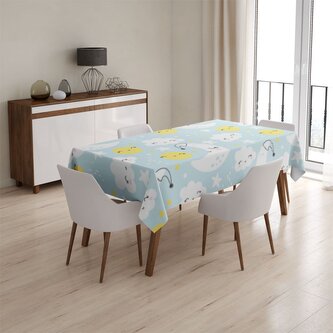 Ubrus Měsíce, slunce a mráčky: 130x170 cm Ubrus Měsíce, slunce a mráčky: 130x170 cm