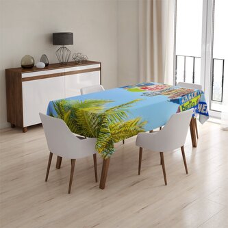 Ubrus Ukazatele měst: 130x130 cm Ubrus Ukazatele měst: 130x130 cm