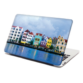 Samolepka na notebook Domky u moře: 29x20 cm