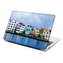Samolepka na notebook Domky u moře: 29x20 cm