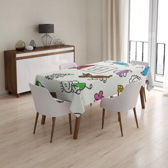 Ubrus Malování 2: 130x130 cm Ubrus Malování 2: 130x130 cm