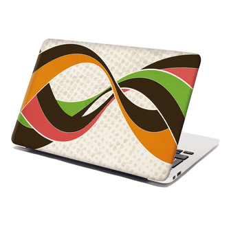 Samolepka na notebook Retro abstrakce: 38x26 cm