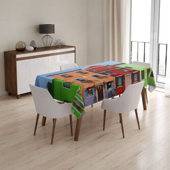 Ubrus Domky: 130x130 cm