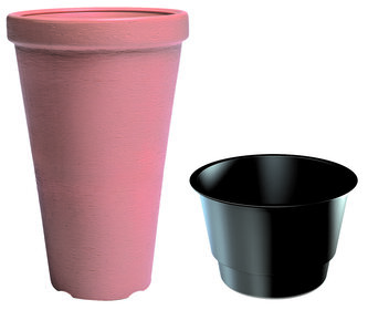 květ.CLASSIC TOWER DPC40 cihlový R736