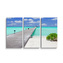 Obraz - 3-dílný Molo na pláži: 120x80 cm
