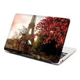 Samolepka na notebook Eiffelova věž a červený strom: 38x26 cm