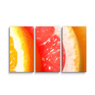 Obraz - 3-dílný Citrusy: 120x80 cm