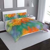 Povlečení Oranžová gerbera: 140x220 / 90x70