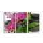 Obraz - 3-dílný Orchideje a kameny: 120x80 cm