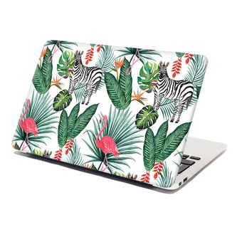 Samolepka na notebook Zebra a Plameňák: 38x26 cm