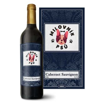 Červené víno Milovník psů: 0,75 l 
