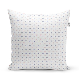 Polštář Srdíčka na bílé: 60x60 cm