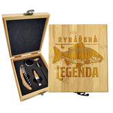 Dárková sada na víno Rybářská legenda: 147×168×49 mm