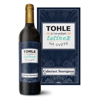 Červené víno Tohle je ten nejlepší tatínek na světě: 0,75 l 