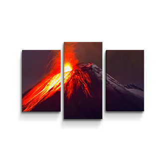 Obraz - 3-dílný Sopka: 75x50 cm