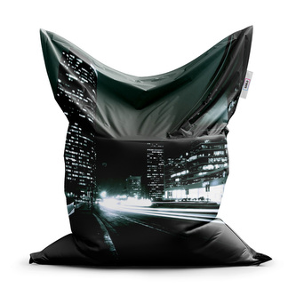 Sedací vak Noční ulice: 150x100 cm