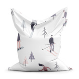 Sedací vak Lyžaři: 150x100 cm